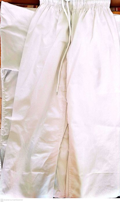 Kimono Karate, bumbac, alb, 160 cm