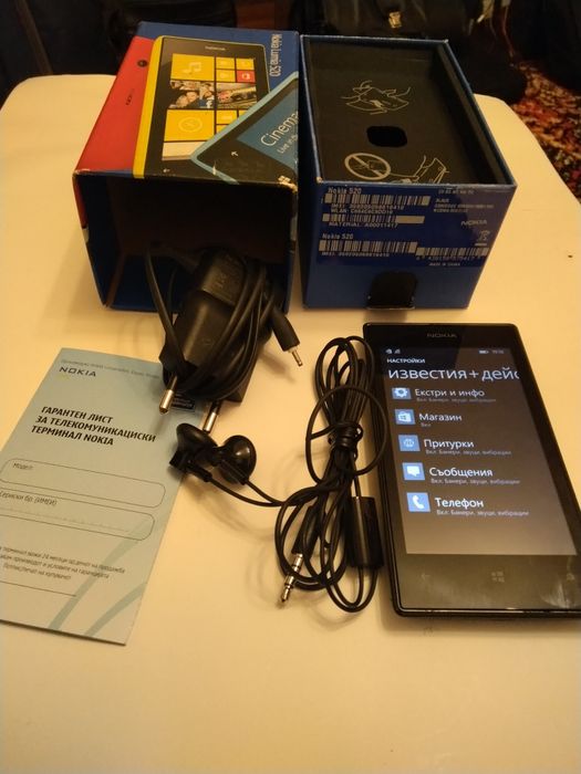 Продавам GSM / мобилен телефон  Nokia Lumia 520 black