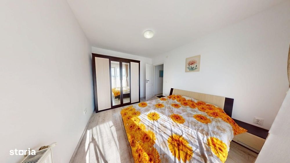 Apartament 3 camere, 54 mp utili, 2 balcoane, parcare, etaj 1