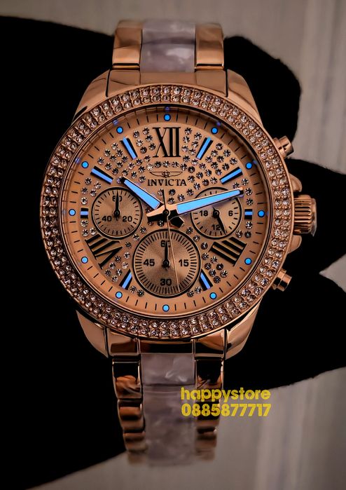 INVICTA Gold Pearl women 38 mm, Инвикта нов ръчен часовник