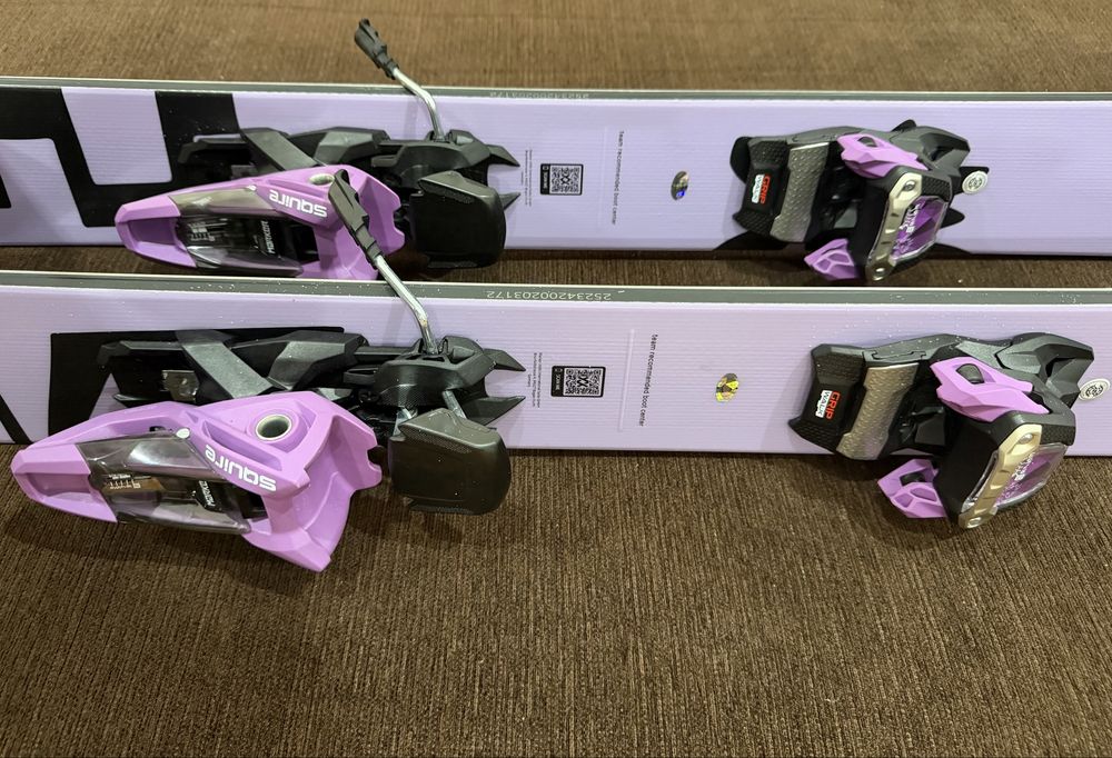 Clapari K2 Mindbender 120 + Schiuri Volkl Revolt 104 2026 + Marker Squire 11 Purple