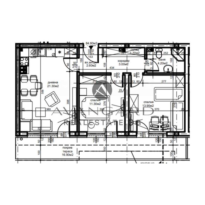 Продава се Тристаен апартамент в Пловдив, Беломорски - 95 кв.м за 1243 €/кв.м - Снимка #1