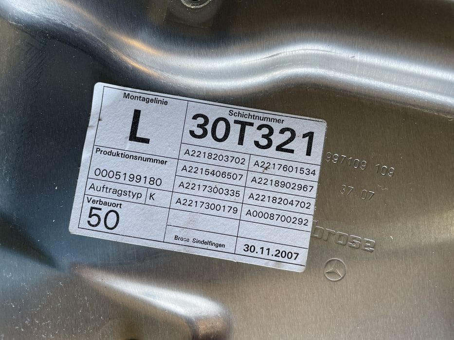 Macara geam stanga / dreapta fata / spate Mercedes w221 s class