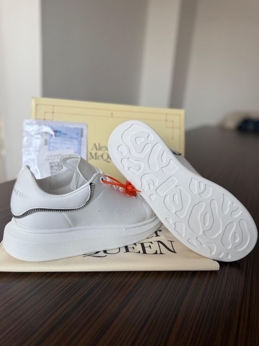 Adidasi Alexander M C Q U E E N full white Zipper