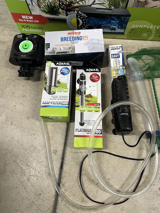 Продавам аквариум 105 литра /коледна промоция/