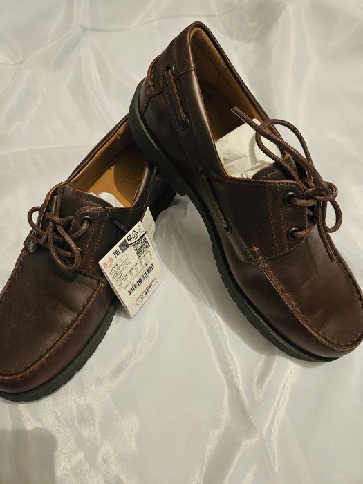 Мокасины кожанные, Zara, 37 размер