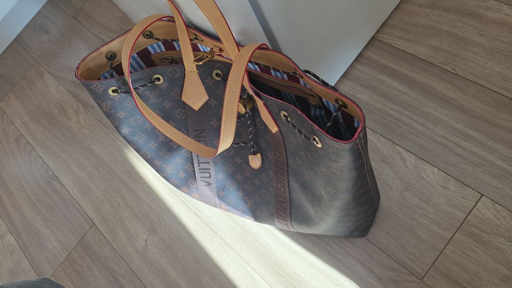 Стильный шопер, натуральная кожа