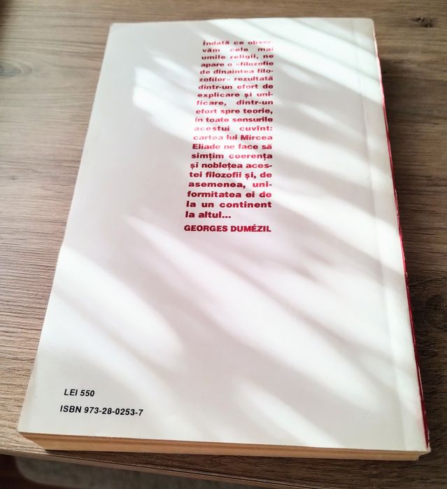 Carte nouă Tratat de Istoria Religiilor de Mircea Eliade