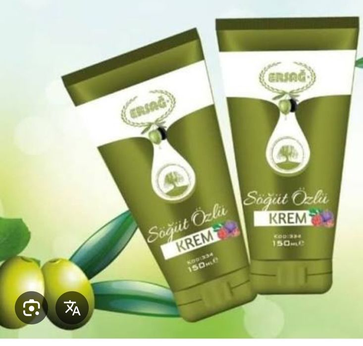 Ersag tol pòstloĝi ekstrakti kremi terini tabiiy parvarish qilish