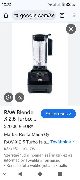 Vând blender raw smeg