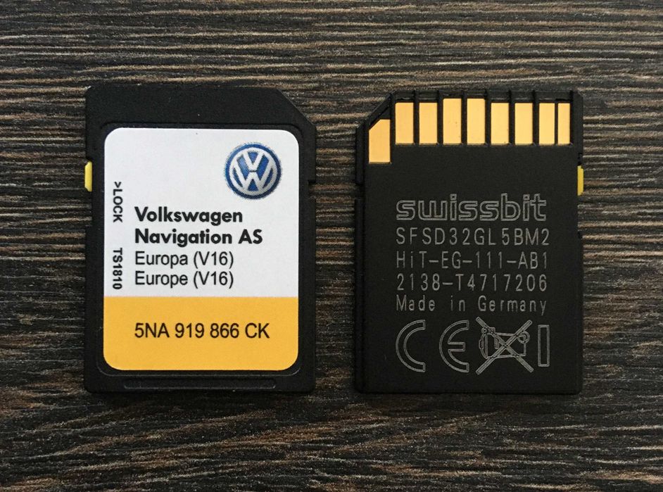VW Discover Media AS V17 Sd Card MIB2 сд карта 2024 Навигационна Sd гр