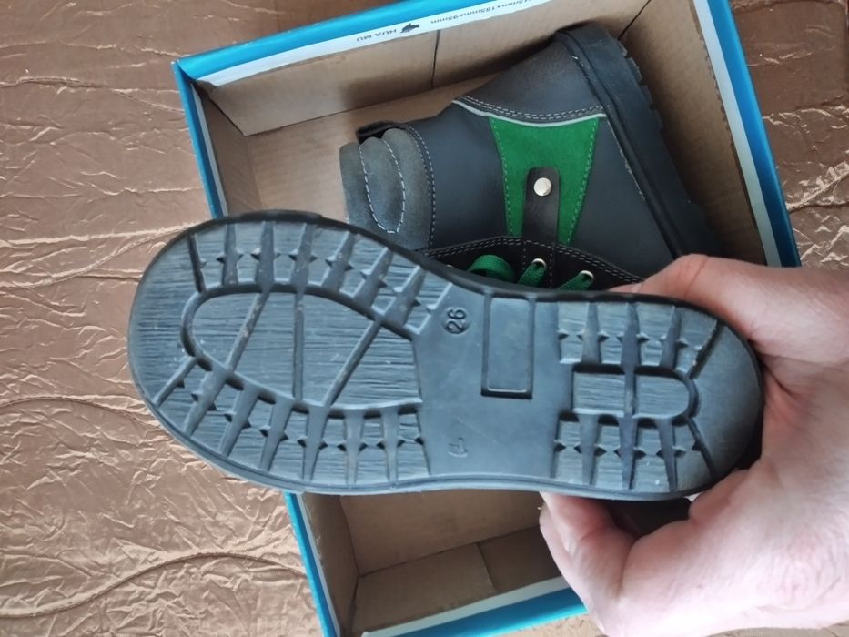 Детски ботушки кожени