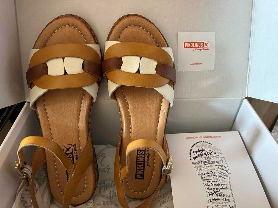Нови дамски кожени сандали PIKOLINOS  № 36