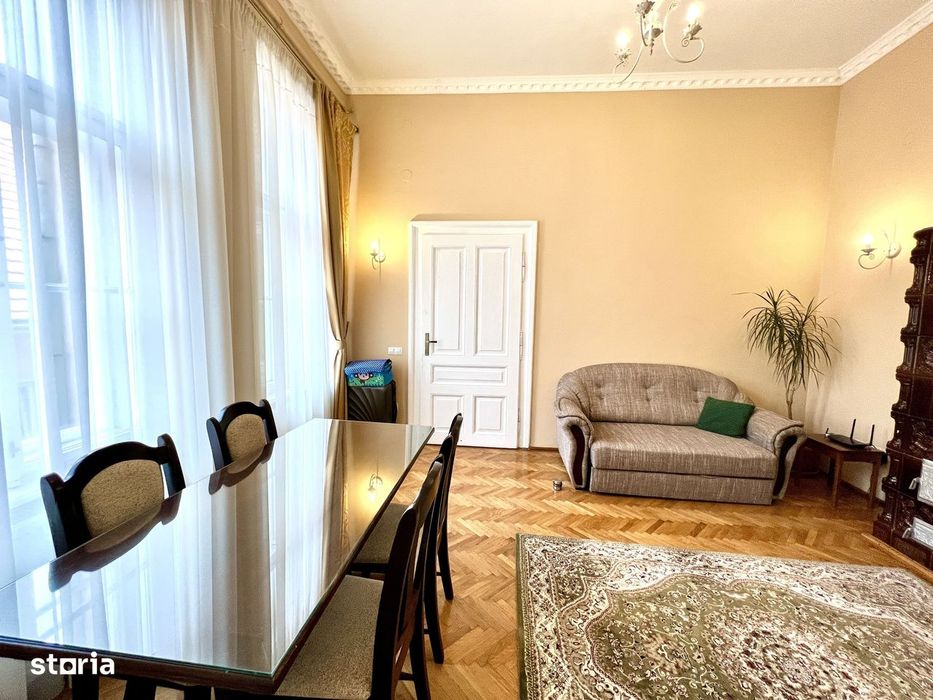 Apartament ultracentral cu 2 camere de vanzare in Sibiu – etaj 1 - LUX