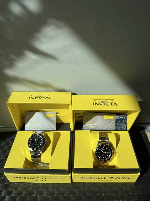 Ceas INVICTA submariner Silver si Gold
