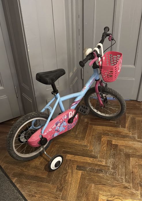 Bicicleta fetita 5-8 ani, 18’’ inch, B-Twin (Decathlon)