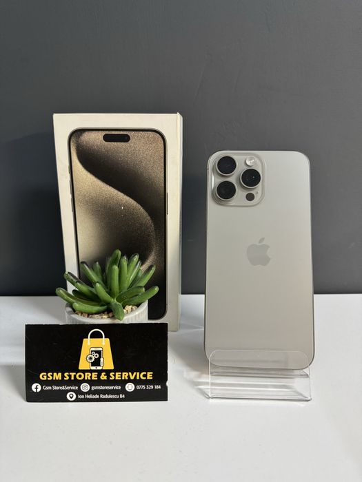 Iphone 15 Pro Max Natural Titanium 256Gb Garantie Gsm Store&Service