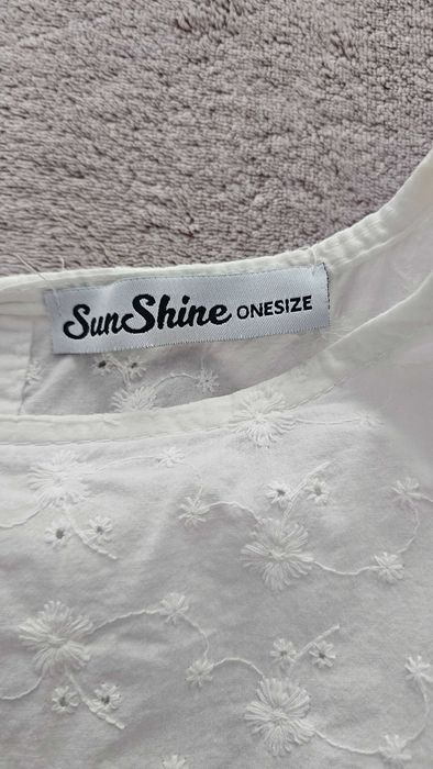 Rochie alba de vara Sunshine