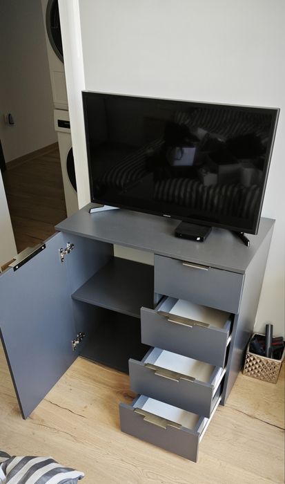 Скрин/Шкаф Сив мат