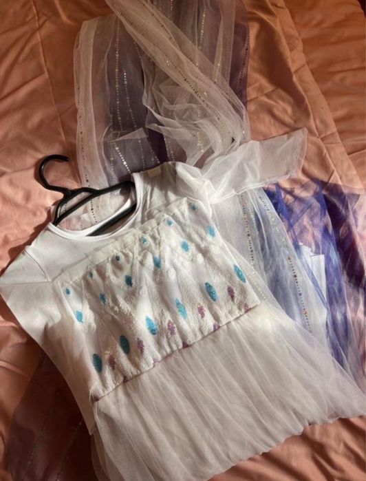 Платье Эльзы для девочки 4, 5, 6 лет