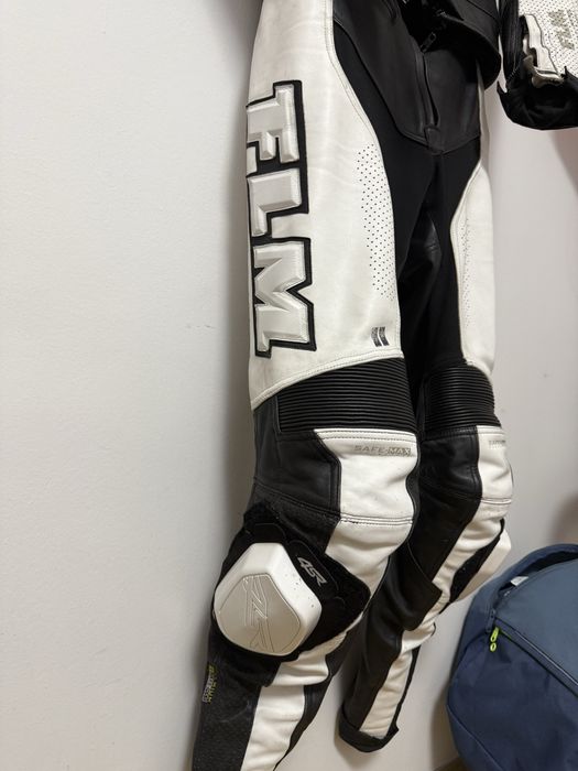 Costum piele moto full piele 2 piese + protectii+ slidere