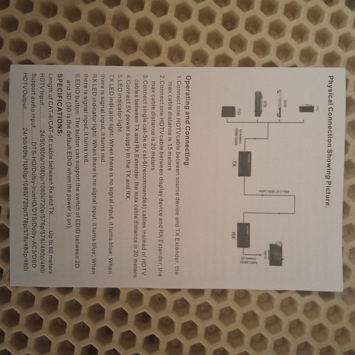 HDMI удлинитель экстендер