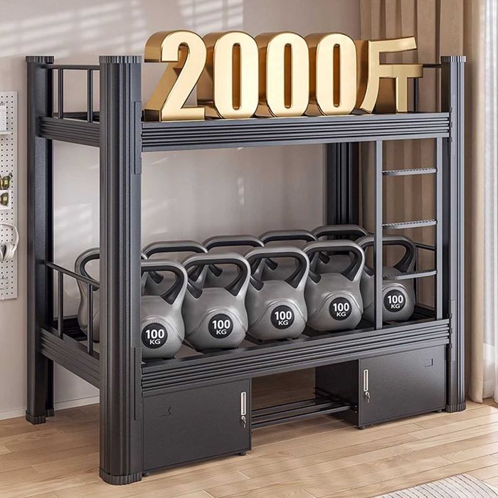 Усиленная металлическая кровать 2 яруса, до 500 кг