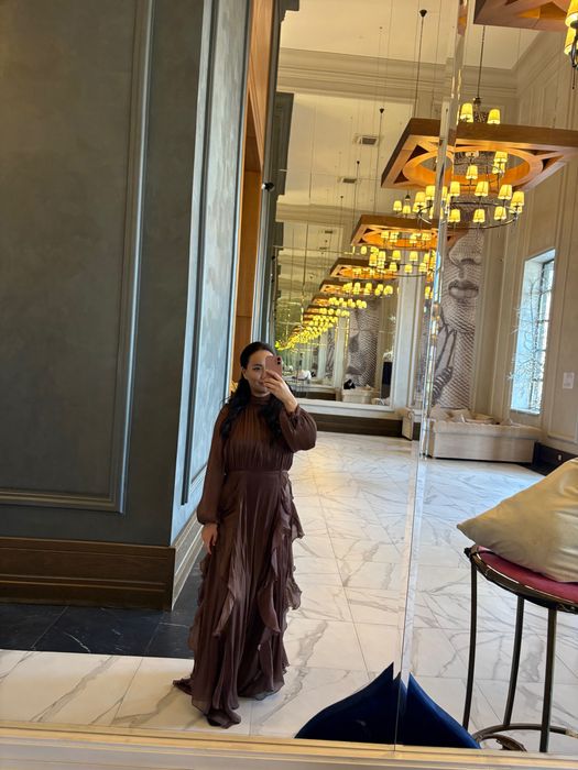 платье вечернее коричневый