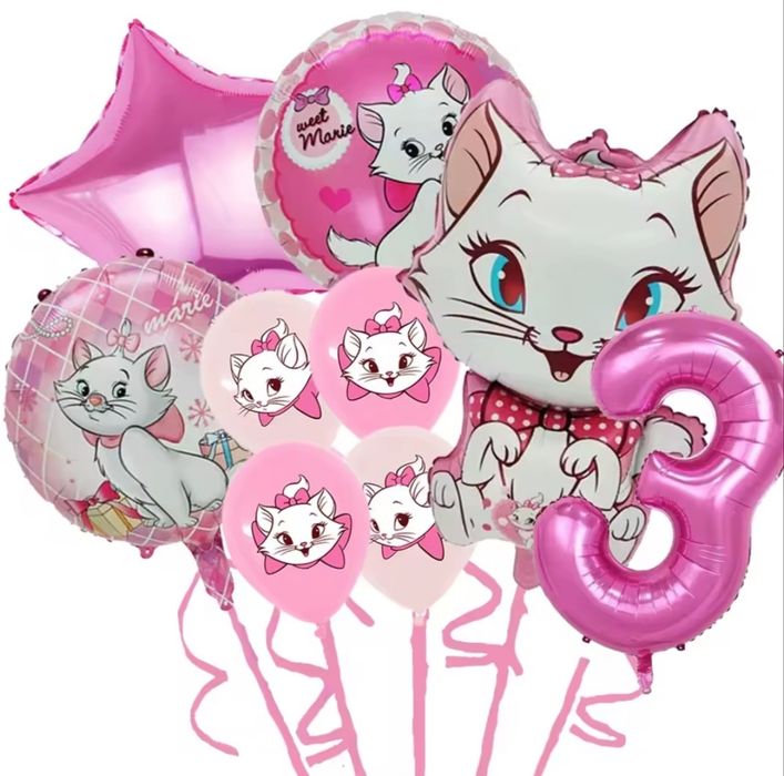 Парти сет украса Пепа Пиг, коте Мари, зайче и коте