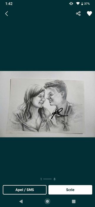 Cadouri personalizate desenez pictez după fotografii A4