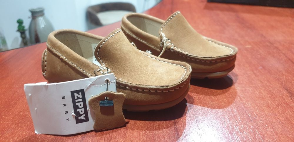 Loafers baby piele întoarsă marimea 20