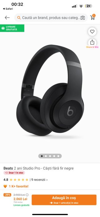 Casti Beats  Studio Pro