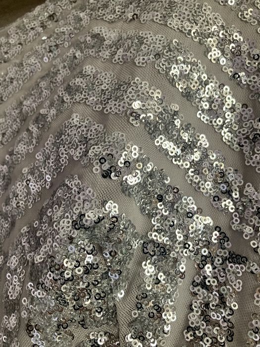 Rochie de seara argintie cu paiete
