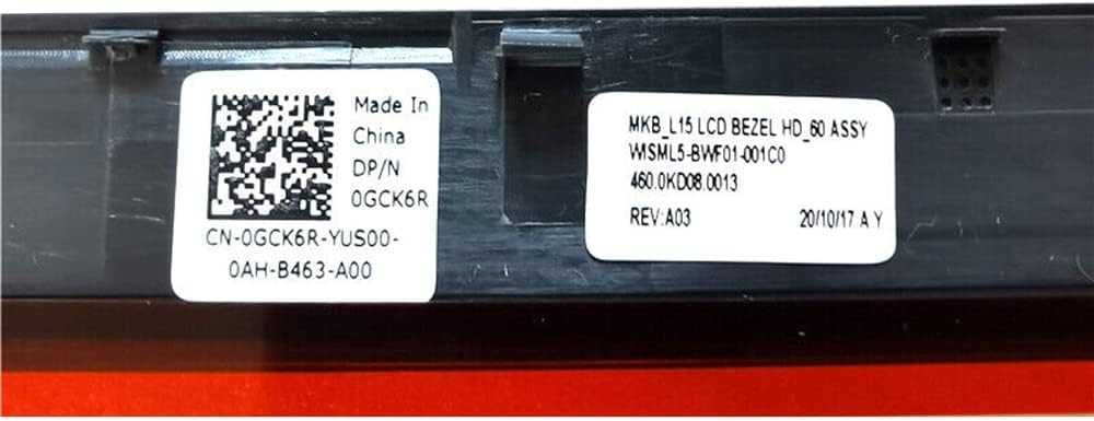 Rama Display Laptop Dell Latitude 3510, E3510 P/n 0GCK6R - produs nou