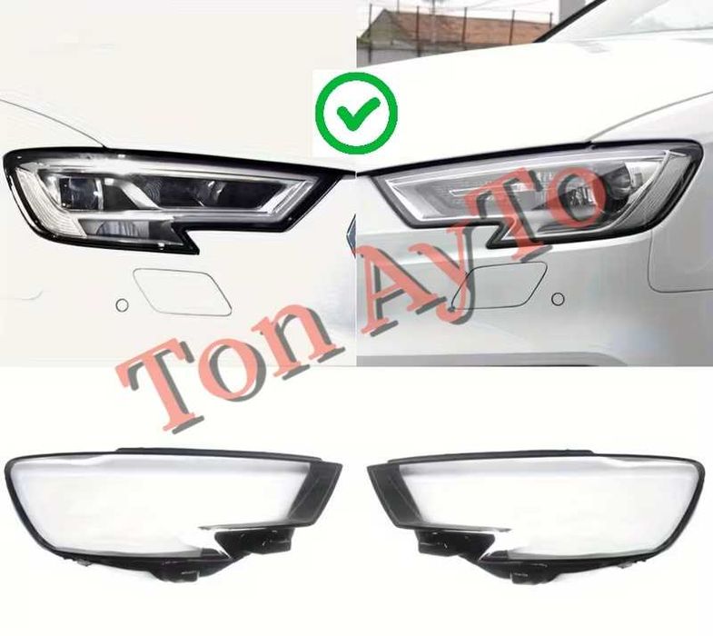 Капаци Фарове Ауди А3 Audi A3 S3 2017 - 2020 Стъкла Фарове Капаци