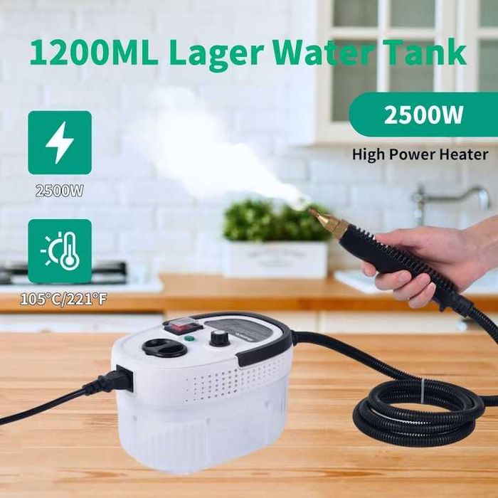 Нова Парочистачка TOBI, Преносима, 2500 W, 6 скорости, 7 накрайника