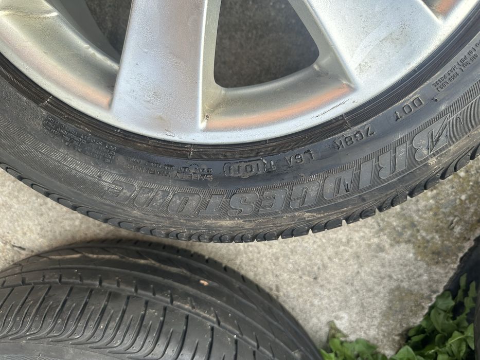 Jante (Borbet) R16 cu cauciucuri Bridgestone 205/55/R16