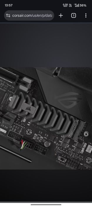 SSD  Corsair MP600 PRO XT DRAM 1TB, НОВО с ГАРАНЦИЯ 24 месеца