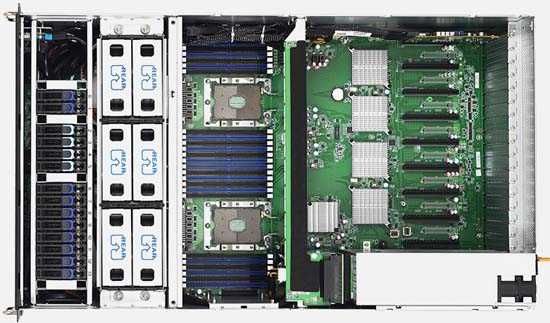 Server GPU 24 Core Xeon 128GB ECC GTX 1080 Ti Rack 4U Tyan Broadberry