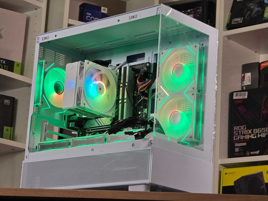 Pc Gaming i5 12400 b760 WIFI 16GB DDR4 3200 SSD 256GB Sursa 1500w 5060 5070 4070 5070 3090 9070xt