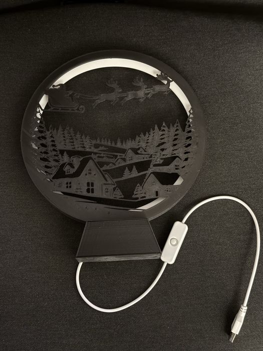 Christmas Ring Lamp LED - Lampa cu LED Craciun