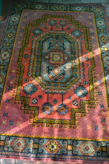 Ковер Шелк Шерсть Антикварный 2 метра В Отличном Состоянии