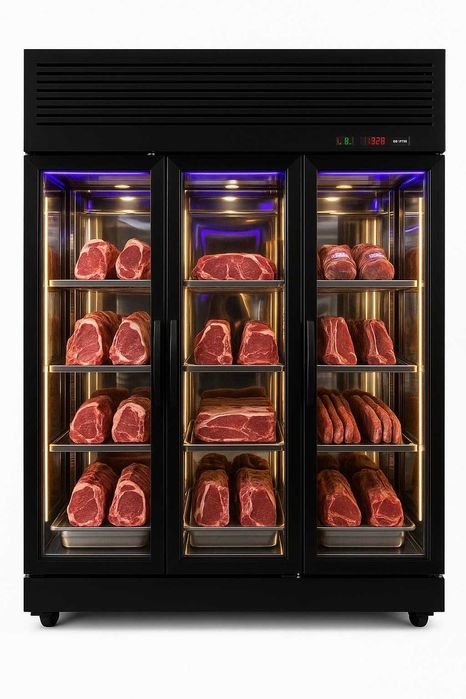Vitrină frigorifică maturare carne cu umiditate controlată