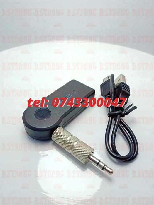 Bluetooth Auxiliar Aux 35 Mm Cu Microfon Incorporat Car Kit