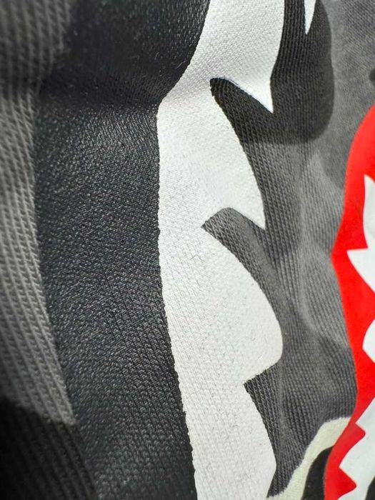 Bape Double Side Shark "Glow in the Dark" Black Camo Shorts