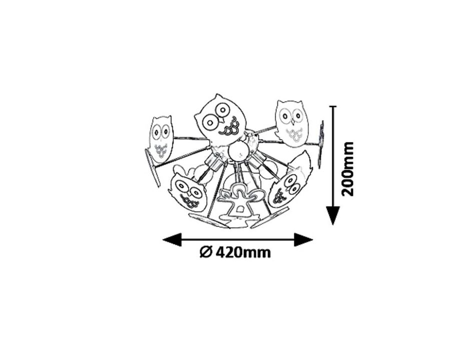 Лампа плафон за детска стая за момиче