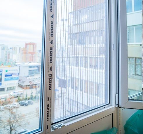 Ролл шторы , Москитные сетки Плиссе