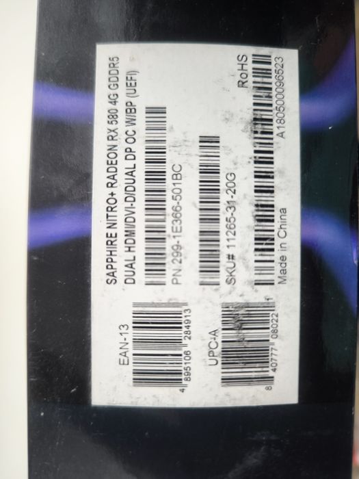 Видео карти Rx580 4gb