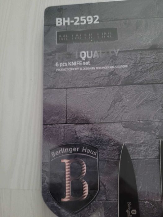 Set 6 cutite Berlinger Haus BH-2592 Metalic Rose Gold, NOU, 79 Lei