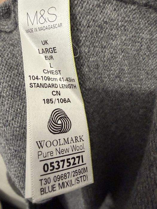 Pulover lână pură , bărbați, L- Marks& Spencer